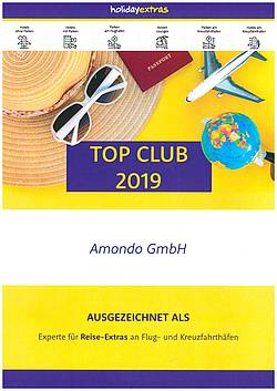 amondo ist Holiday Extras Top Club 2019